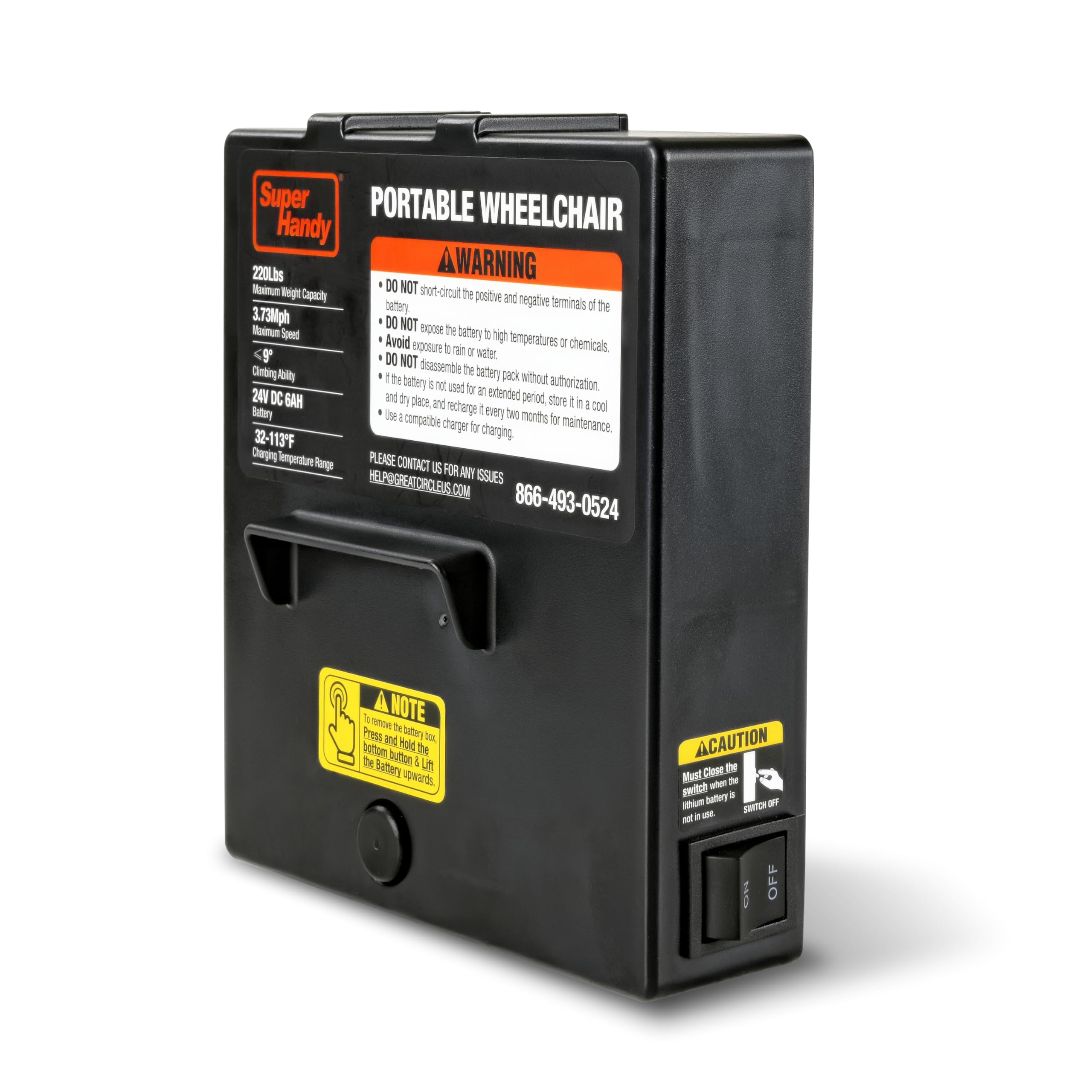 Amazon.com: SuperHandy Wheelchair Replacement Battery - 24V 6Ah